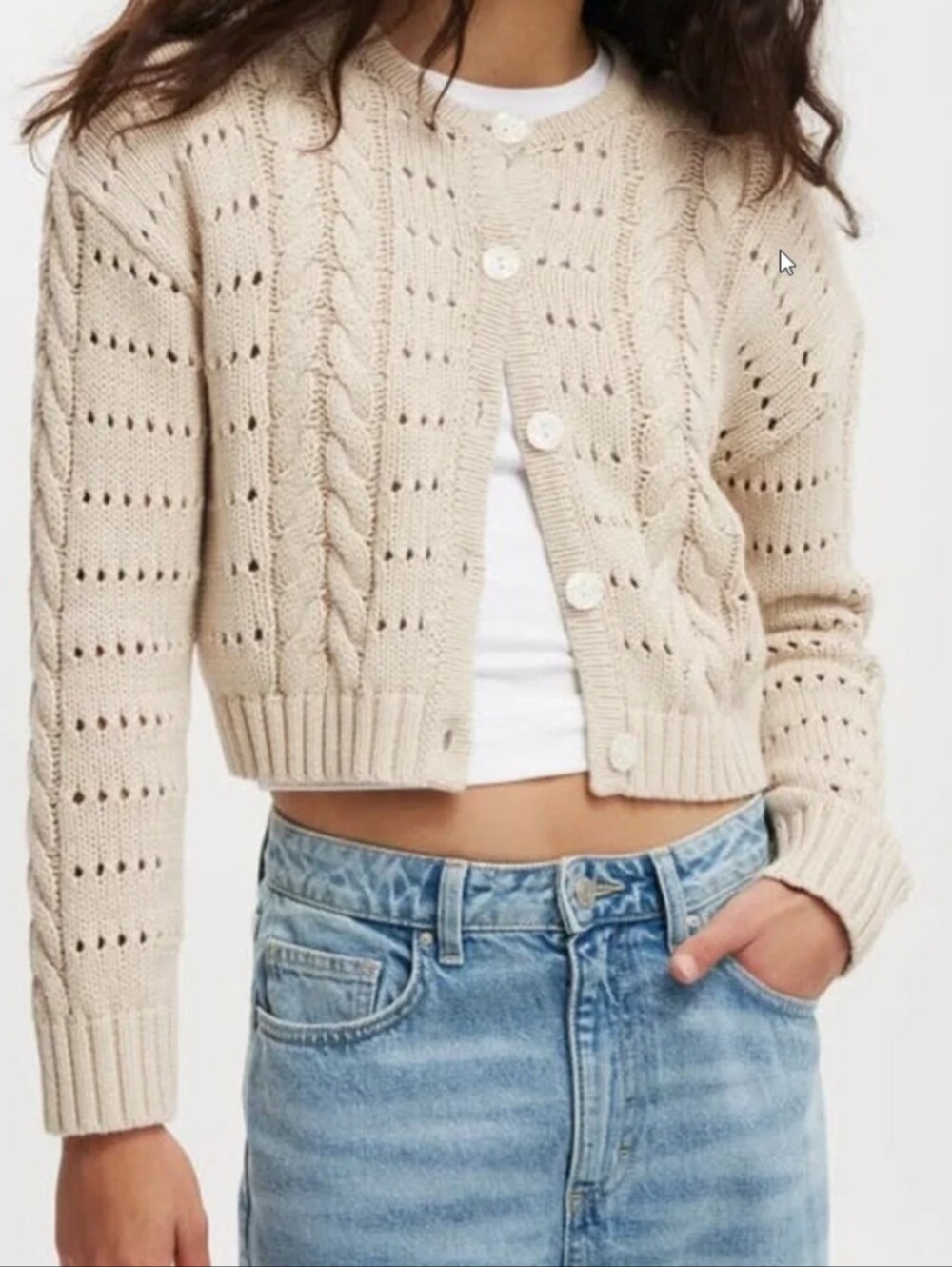 COTTON ON Women's Bow Peep Cardigan Small
